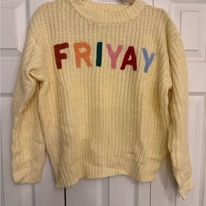 Promesa Cream 'FRIYAY' Women's Sweater